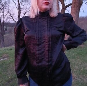 Vintage 90s Black Blouse Expressly For Joyce